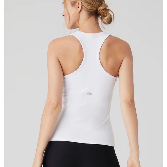 NWT Alo Ribbed Aspire Full Length Tank XS - Picture 2 of 6